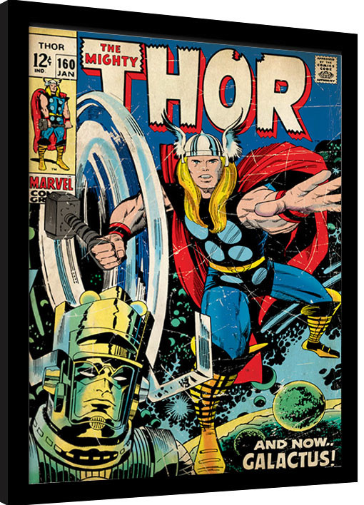 Zarámovaný plakát Thor - Galactus