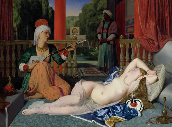 Samolepka Odalisque with Slave, 1842