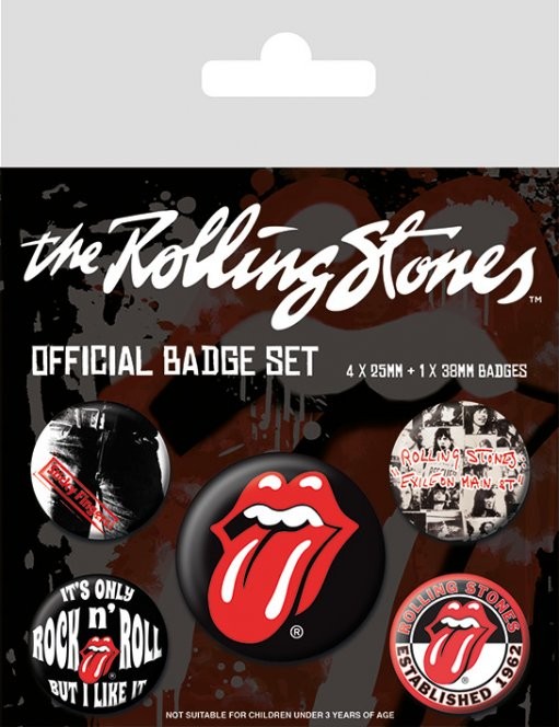 Zestaw przypinek Rolling Stones - Classic