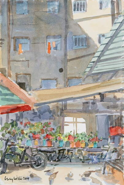 Samolepka Orange Dusters Drying, Mahane Yehuda, Jerusalem, 2019