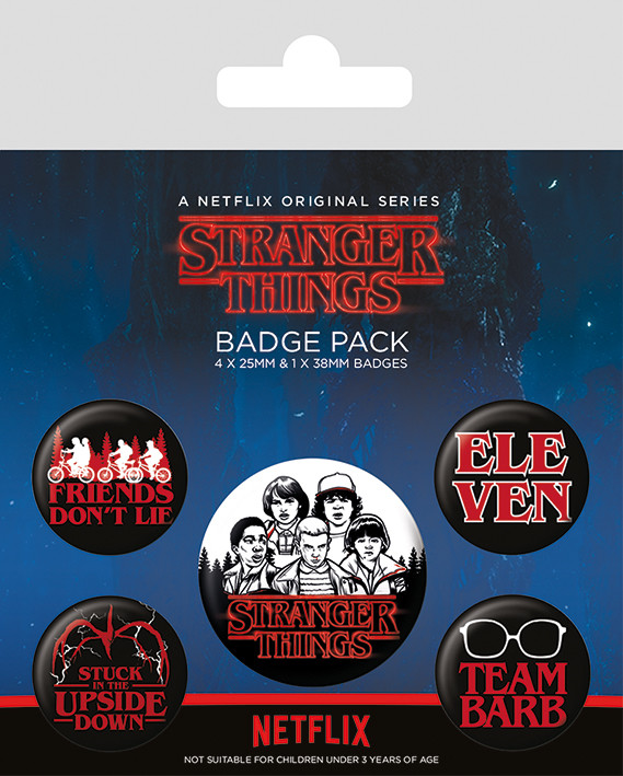 Paket značaka Stranger Things - Characters