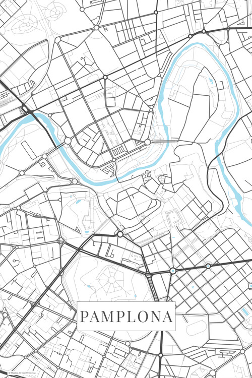 Samolepka Pamplona white