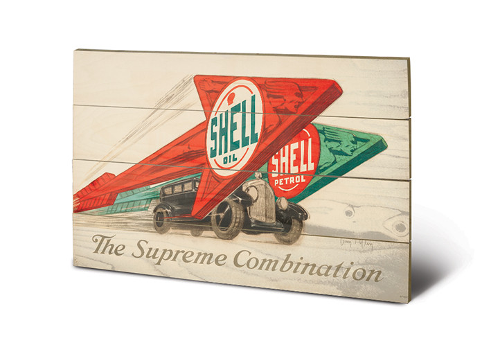 Shell The Supreme Combination Panneau En Bois Acheter Le Sur Europosters Fr