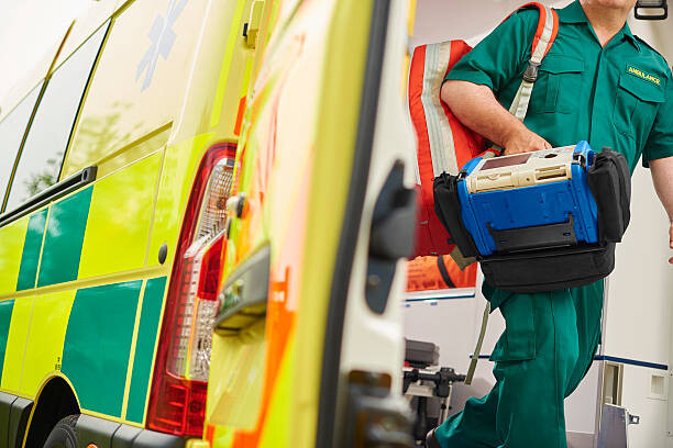 Samolepka paramedic and ambulance