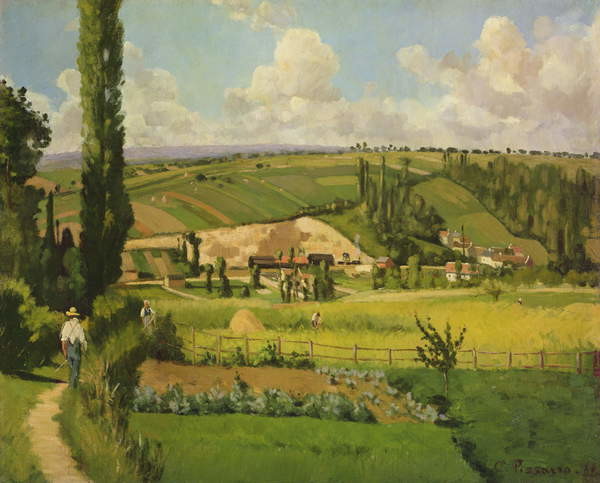 Samolepka Paysage aux Patis, Pointoise, 1868