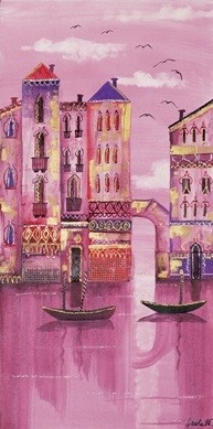 Pink Venice Festmény reprodukció