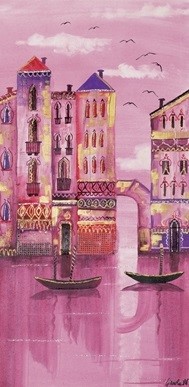 Pink Venice Festmény reprodukció