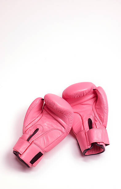 Tričko Pink woman's boxing gloves
