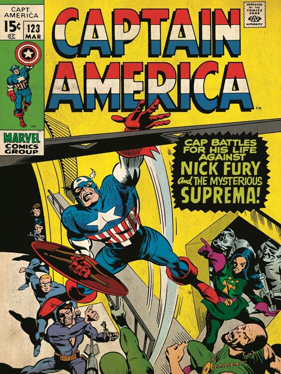 resistencia Despido aprender Cuadros en lienzo Captain America - Superman | Decoraciones de la pared |  Posters.es