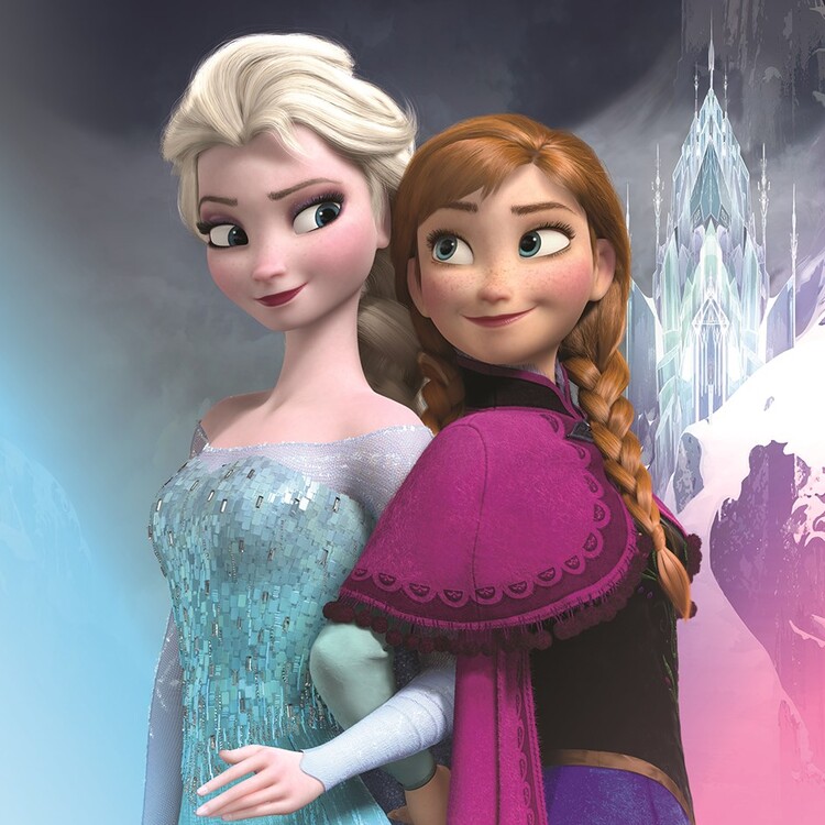 Secretar dólar estadounidense novia Cuadros en lienzo Frozen - Elsa & Anna | Decoraciones de la pared |  Posters.es