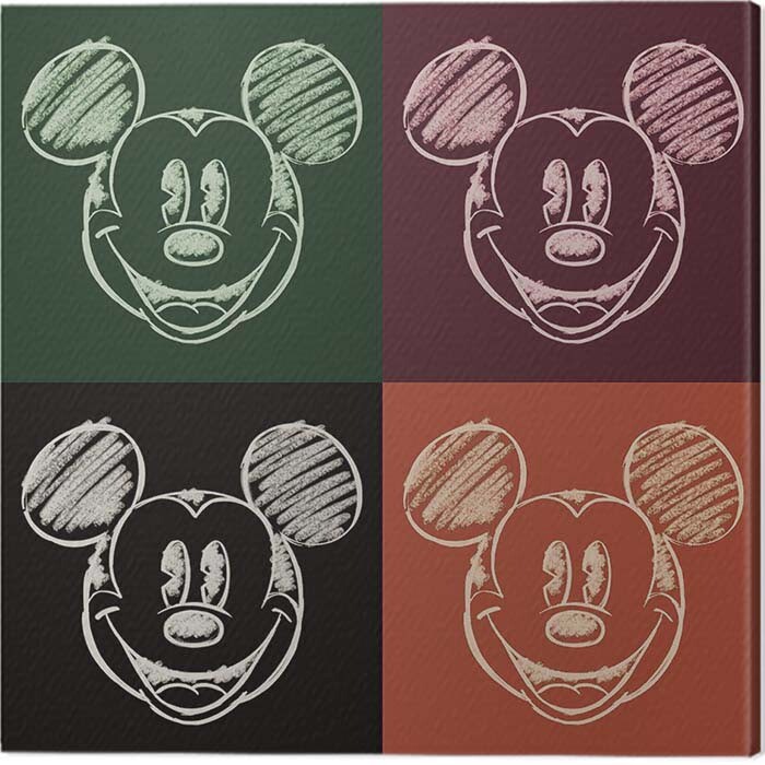 Lienzo Para Colorear Mickey Mouse