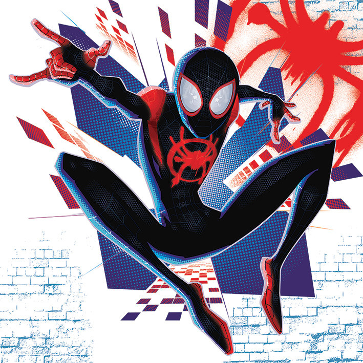 Cuadros en lienzo Spider-Man: Un nuevo universo - Buildings | Decoraciones  de la pared 