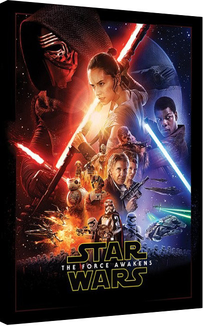 Star Wars hombre The Force Awakens Poster Camiseta 