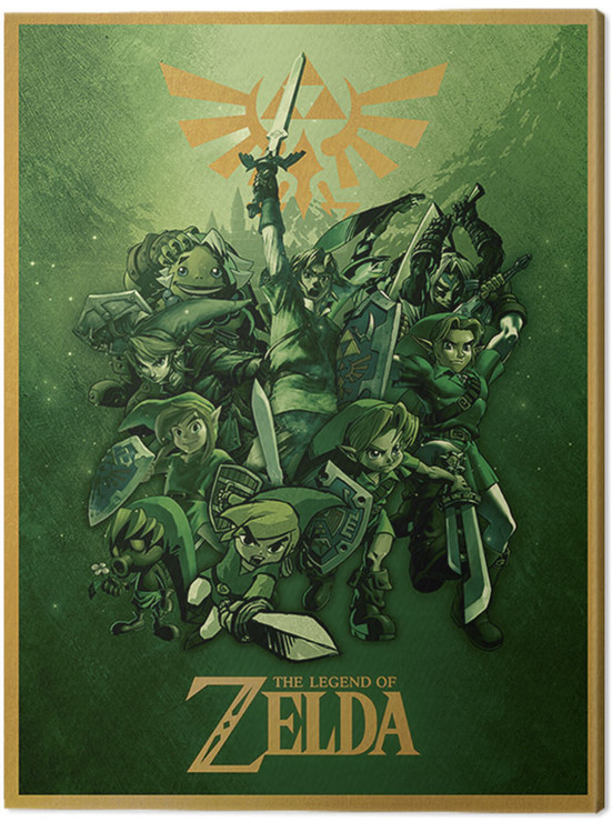 Cuadros en lienzo The Legend Of Zelda - Link Fighting | Decoraciones de ...