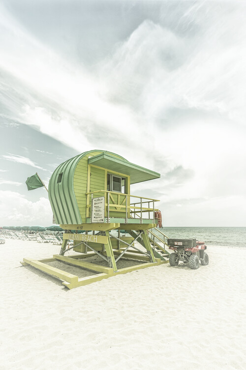 Cuadros en Lienzo Vintage Florida Flair At Miami Beach
