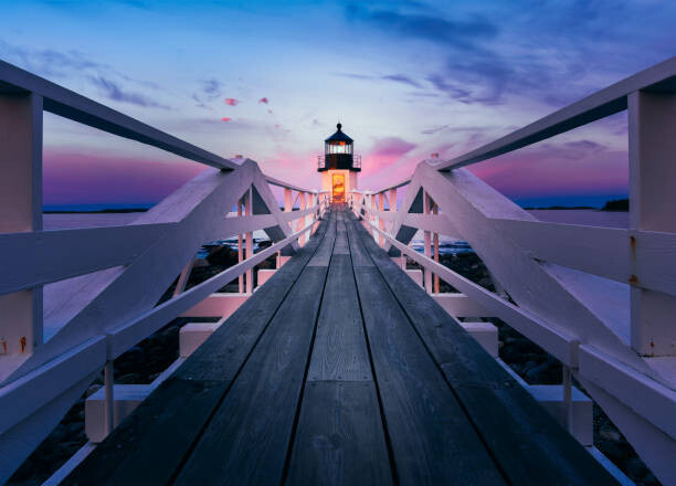 Cuadro en lienzo Marshall Point Lighthouse