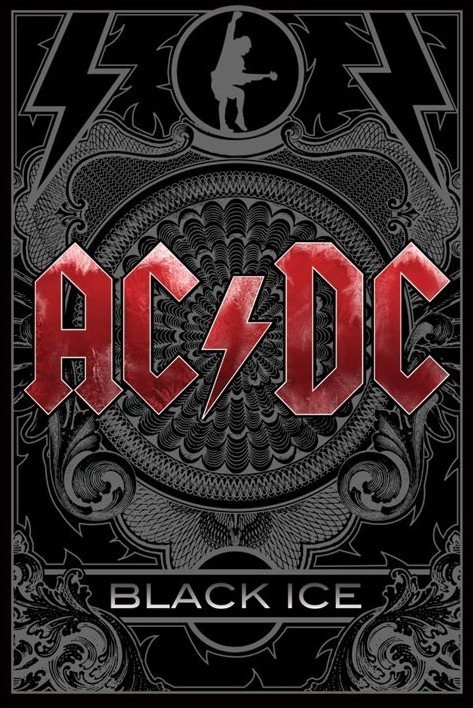 Plagát AC/DC - black ice