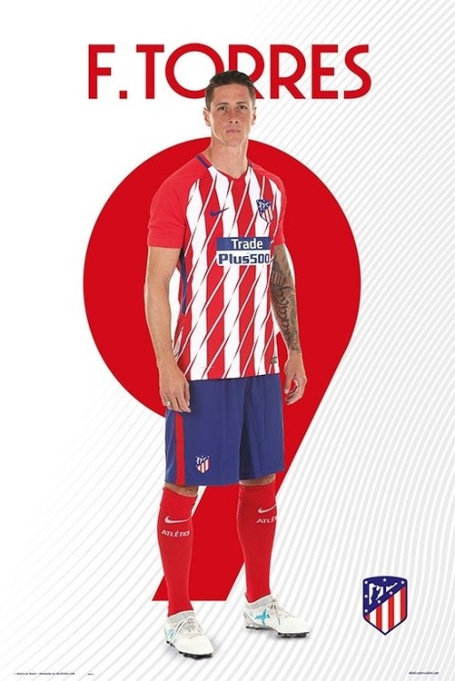 Plagát Atletico Madrid 2017/2018 -  F. Torres
