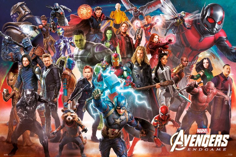 Plagát Avengers: Endgame - Line Up