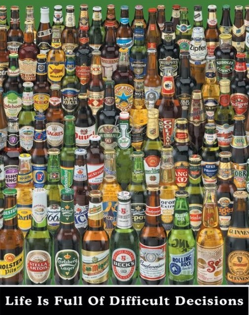 Plagát Beer - difficult decisions