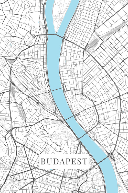 Fototapeta Budapest white