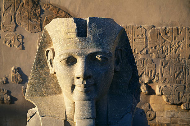 Plagát Colossal Head of Ramesses at Temple of Luxor