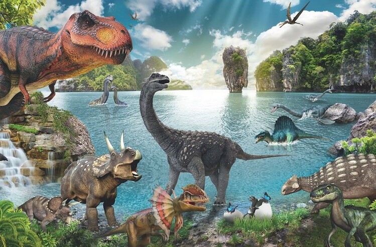 Plagát Dinosaurs - Collage