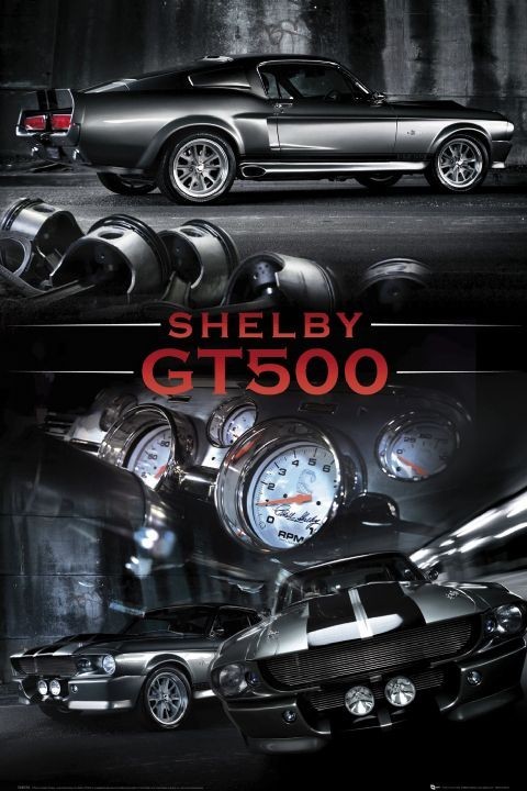 Plagát Ford Shelby - Mustang gt 500