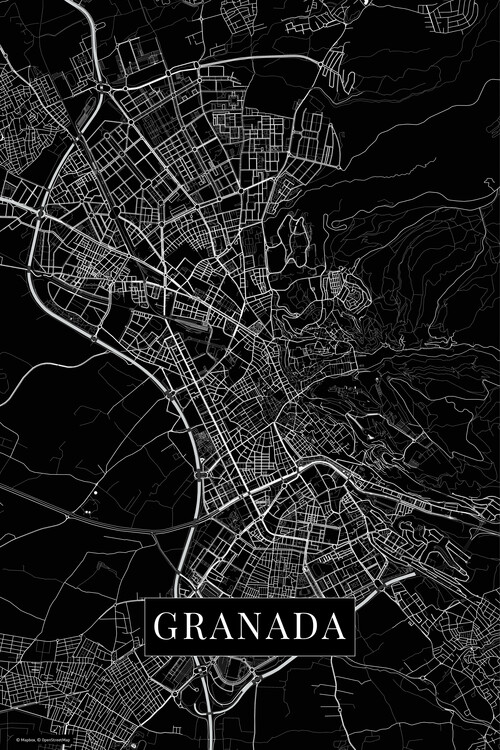 Fototapeta Granada black