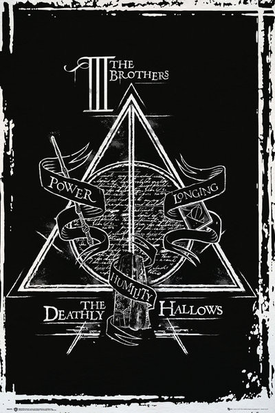 Plagát Harry Potter - Deathly Hallows Graphic