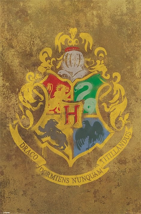 Plagát HARRY POTTER - hogwarts crest