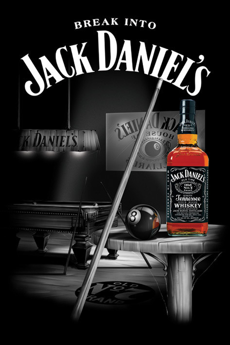 Plagát Jack Daniel's - pool room