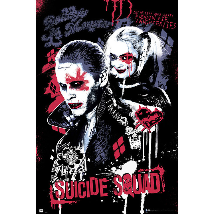 Plagát Jednotka samovrahov - Suicide Squad - Joker & Harley Quinn