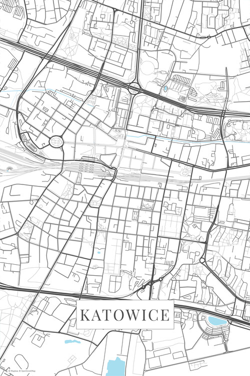 Fototapeta Katowice white