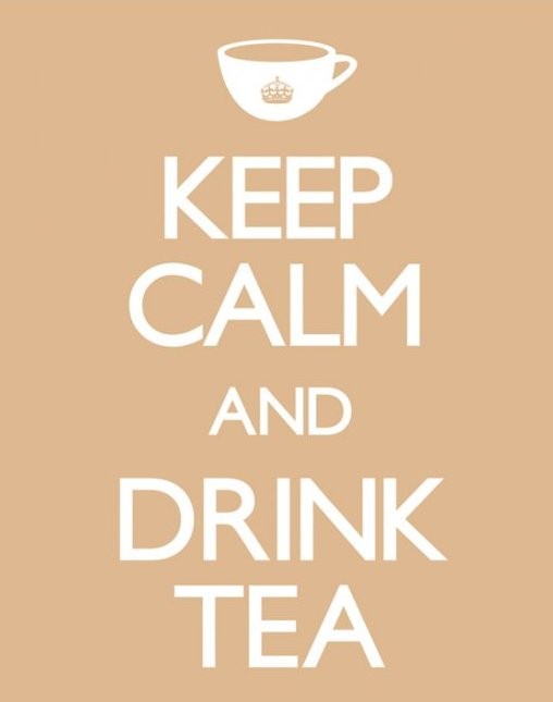 Plagát Keep calm & drink tea