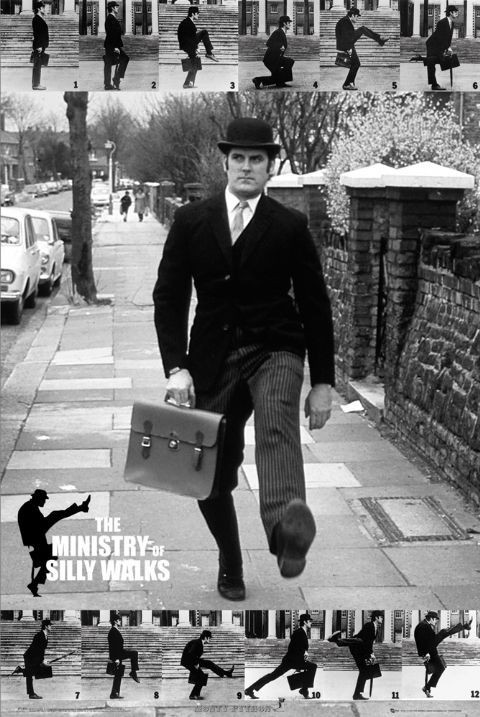 Plagát Monty Python - the ministry of silly walks