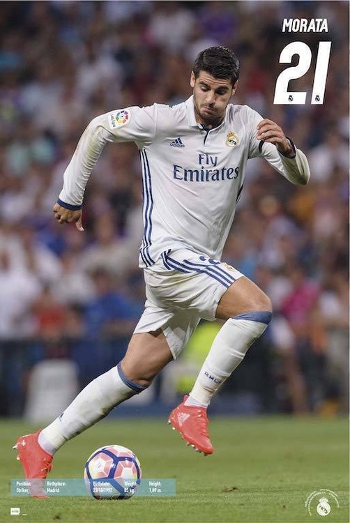 Plagát Real Madrid 2016/2017 -  Álvaro Morata