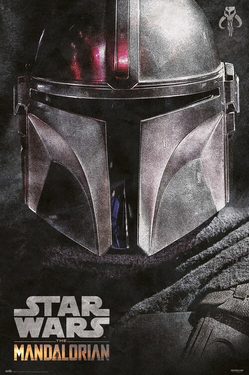 Plagát Star Wars: The Mandalorian - Helmet