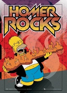 3D Plagát THE SIMPSONS - homer rock