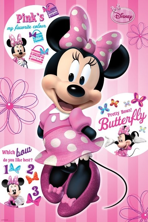 Minni Maus (Minnie Mouse) - Retro Poster, Plakat