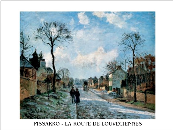 A Road in Louveciennes Kunsttryk