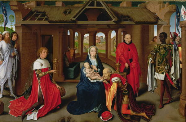 Plakat Adoration of the Magi, central panel of the Triptych of the Adoration of the Magi