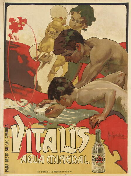 Plakat Advertising poster for the mineral water 'Vitalis', 1895
