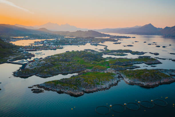 Plakat Aerial View of the Lofoten Islands