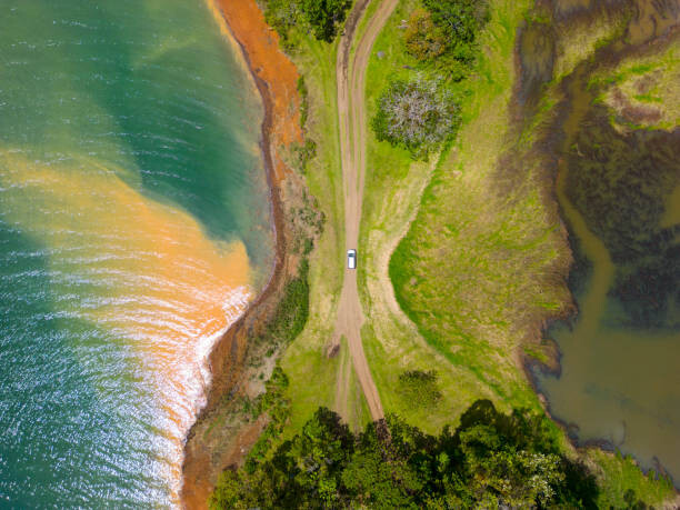 Plakat An aerial view of a car