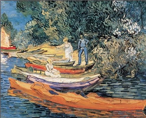 Bank of the Oise at Auvers, 1890 Kunsttryk