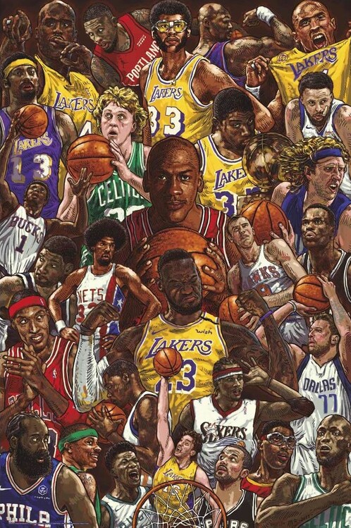 Plakat Basketball Superstars