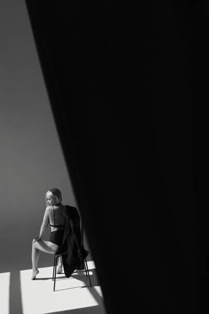 Plakat Beautiful woman with make-up and stylish