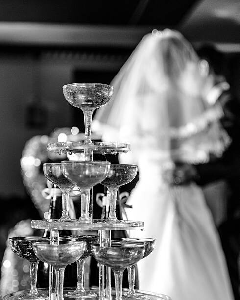 Plakat Black and white wedding photos