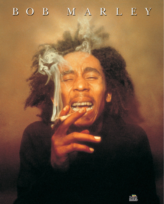 Plakat Bob Marley - spliff